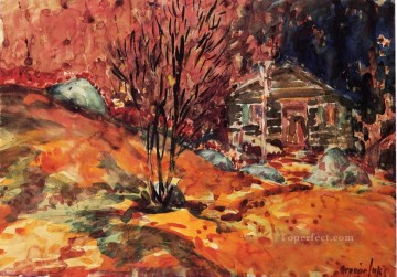  luks Oil Painting - autumn landscape George luks